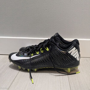 Nike Vapor Carbon 2.0 Black White Football Cleats Size 9